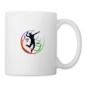 Volleyball - Tasse - Weiß - Rechts