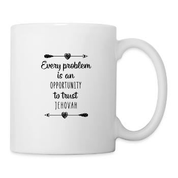 Témoin de Jéhovah Citation JHWH Un chrétien dit un cadeau - Mug blanc - blanc - Droite
