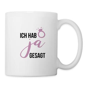 Hochzeit Braut Team Geschenk Junggesellenabschied - Tasse - Weiß - Rechts