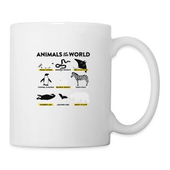 Animals Of The World Shirt - Mug - white - Right