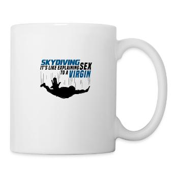 Cadeau de parachutistes de parachutisme - Mug blanc - blanc - Droite