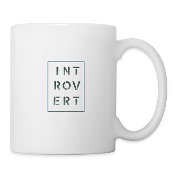 Introvert white, gift, gift idea - Mug - white - Right