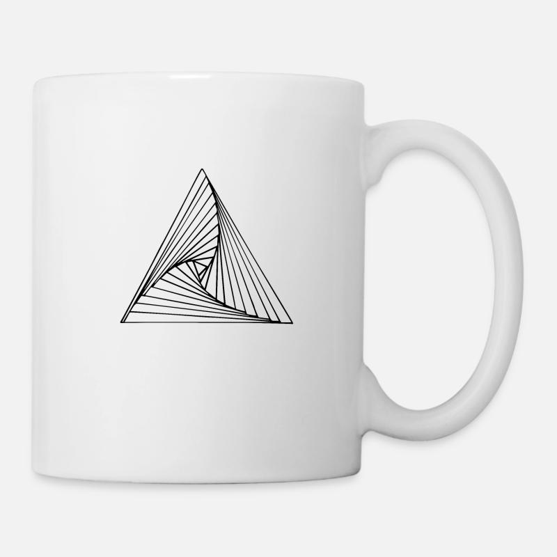 Geometr envoie de la techno - Mug blanc - blanc
