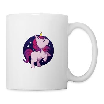 Dreaming unicorn with starry sky - Mug - white - Right