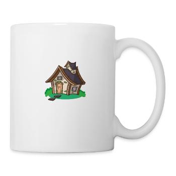 Tiny House Mini Haus Lustiger Spruch Witzig Lustig - Tasse - Weiß - Rechts