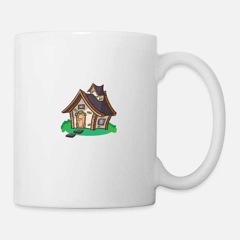 Tiny House Mini Haus Lustiger Spruch Witzig Lustig - Tasse - Weiß