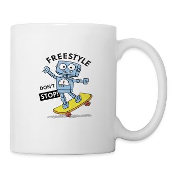 FREESTYLE DON´T STOP - Tasse - Weiß - Rechts