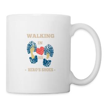 In den Schuhen unseres Helden spazieren gehen - Tasse - Weiß - Rechts