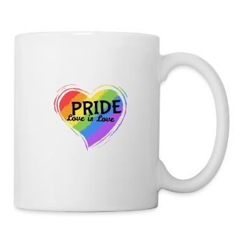 Pride Love is Love, Gift, Gift Idea - Mug - white - Right