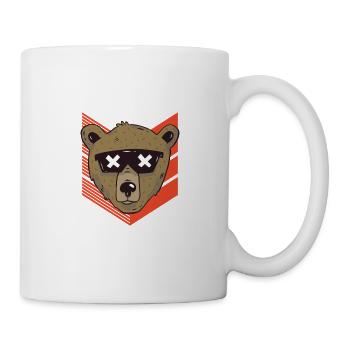 Cool Bear, cool bear, bear with sunglasses - Mug - white - Right