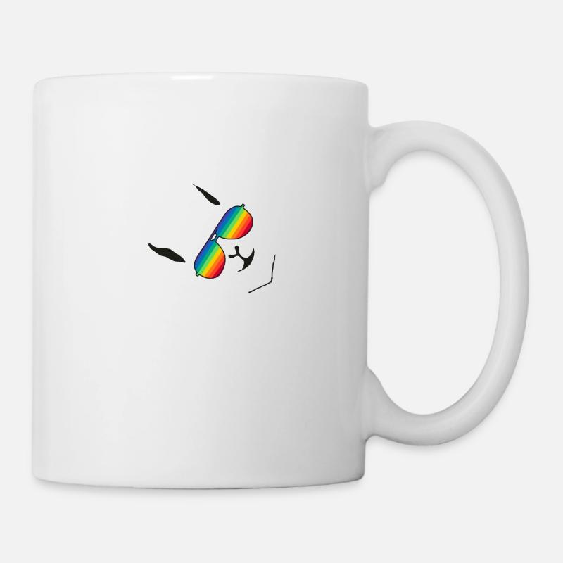 Lama Alpaka OwnZ WHITE RAINBOW PILLAR - Mug - white