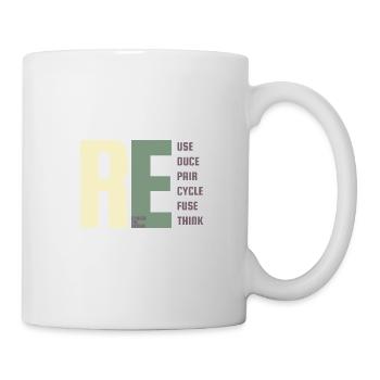 Durabilité, environnement, protestation, changement climatique - Mug blanc - blanc - Droite