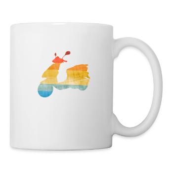 Motorroller Roller Moped - Mug blanc - blanc - Droite