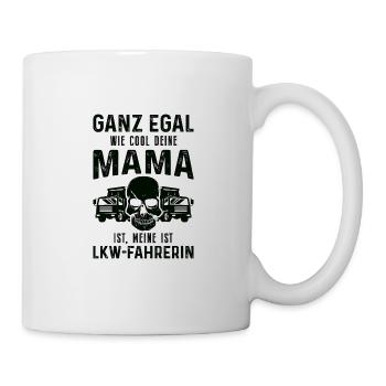 LKW Shirt · meine is LKW-Fahrerin · Geschenk - Tasse - Weiß - Rechts