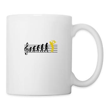 Saxophone Jazz Evolution Saxophone Classical Musician - Mug - white - Right