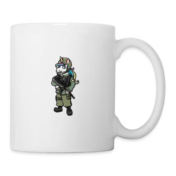 Un cadeau de licorne militaire pour les soldats - Mug blanc - blanc - Droite