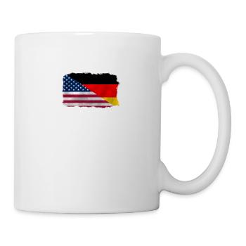 USA and Germany flag friendship - Mug - white - Right