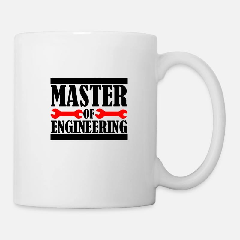 Master en ingénierie, académicien, génie mécanique - Mug blanc - blanc