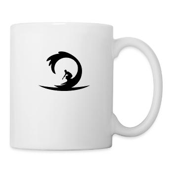 Surfer Shirt · Sports nautiques Surf · Cadeau - Mug blanc - blanc - Droite