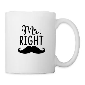 M. Droite - Mug blanc - blanc - Droite
