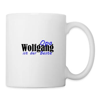 Vorname Wolfgang Opa ist der Beste Großvater - Tasse - Weiß - Rechts
