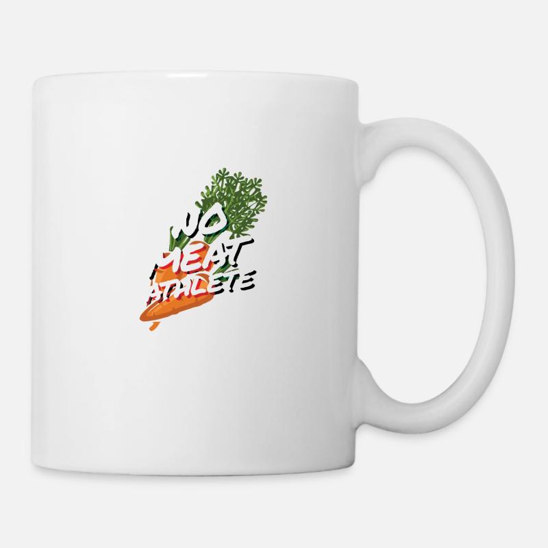 Kein Fleisch ATHLETE Vegan - Tasse - Weiß