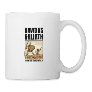 David VS Goliath Critical Hit Crit Rpg Meme - Mug - white - Right