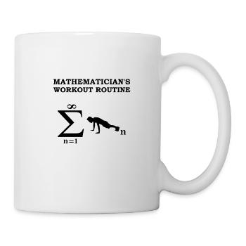 Mathématicien Sport Workout Mathes Cadeau - Mug blanc - blanc - Droite