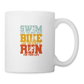 Triathlon - Natation Cyclisme Running Gift - Mug blanc - blanc - Droite