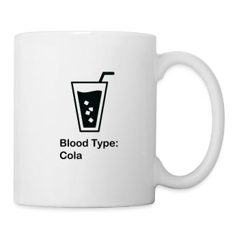 Blood type; cola - Mug - white - Right
