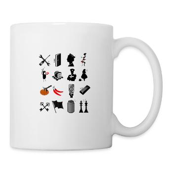 Rockband Piktogramm Festival - Tasse - Weiß - Rechts