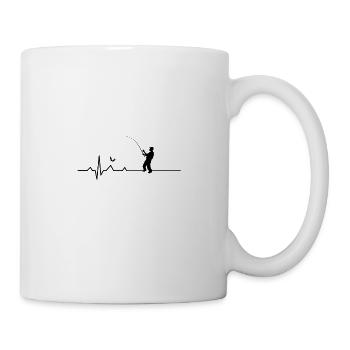 Idée cadeau Pêche au pêcheur - Mug blanc - blanc - Droite