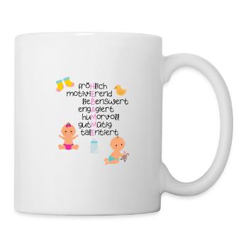 Superheldin Hebamme - Tasse - Weiß - Rechts