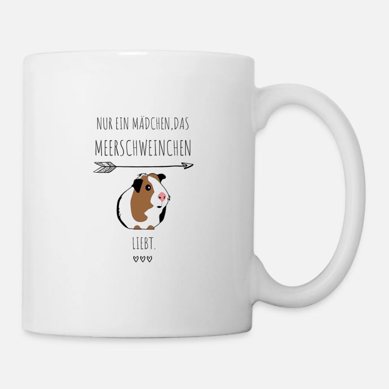 Meerschweinchen Quietschen Geschenkidee - Tasse - Weiß