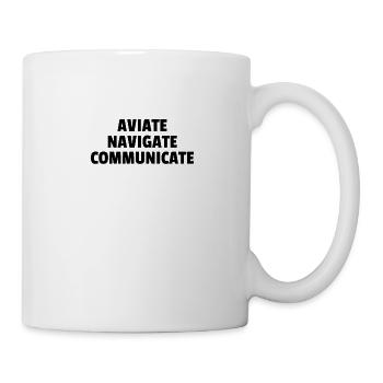 Aviate Navigate Communicate - Mug - white - Right