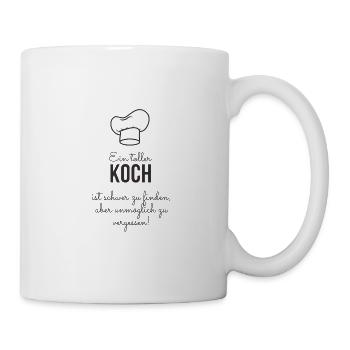 Koch Köchin Geschenkidee - Tasse - Weiß - Rechts