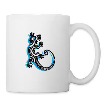 Lizard Gecko Tattoo South Seas Logo - Mug - white - Right