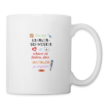 Superheldin Krankenschwester - Tasse - Weiß - Rechts