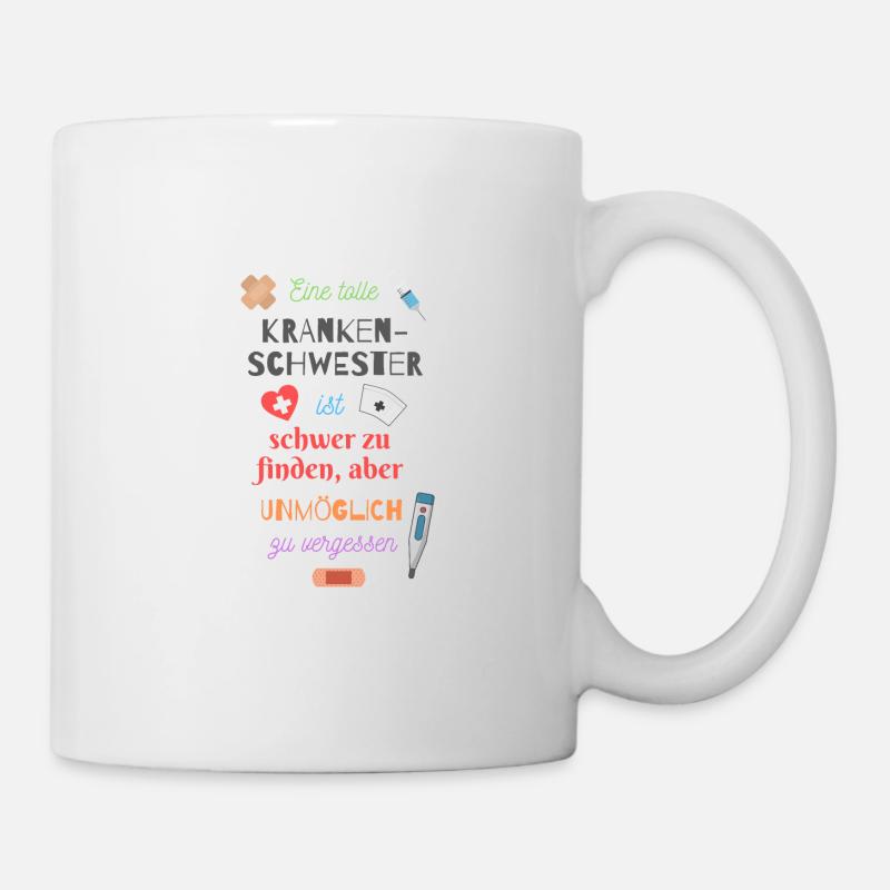 Superheldin Krankenschwester - Tasse - Weiß