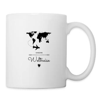 Weltreise Geschenkidee - Tasse - Weiß - Rechts
