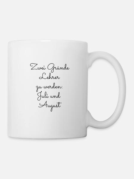 Lehrer Geschenkidee - Tasse - Weiß