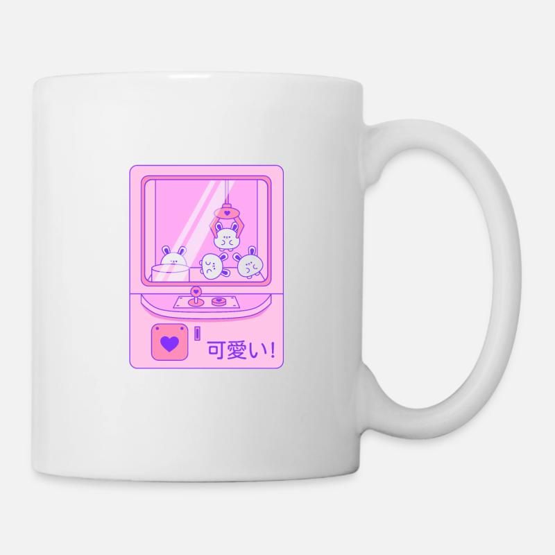 Cute pink gripper with rabbits - Mug - white