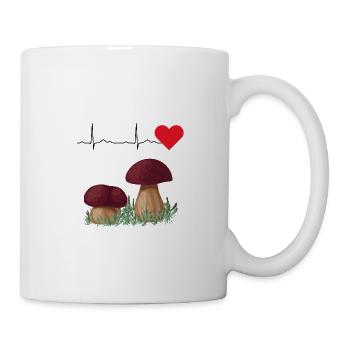 Porcini Mushrooms pick mushroom picker mushroom ECG - Mug - white - Right