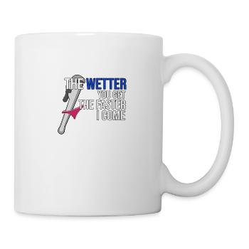 Funny Plumbing Men Humorous Plumber - Tasse - Weiß - Rechts