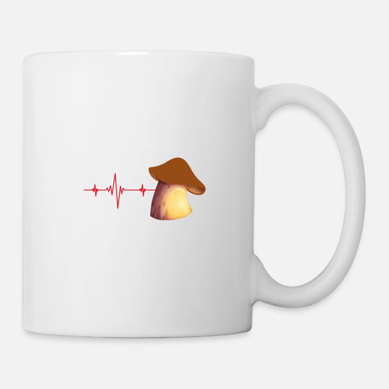 Champignons champignons champignons champignons champignons champignons - Mug blanc - blanc