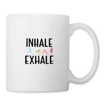 Yoga Pilates disant un cadeau de pleine conscience - Mug blanc - blanc - Droite