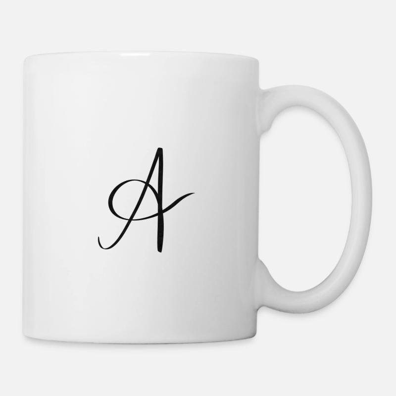 Letter a - Mug - white