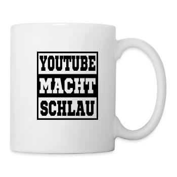 Youtube makes you smart - Mug - white - Right