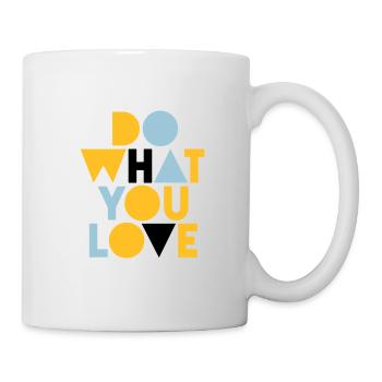 fais ce que tu aimes - Mug blanc - blanc - Droite