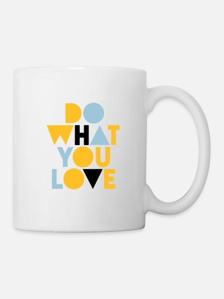 fais ce que tu aimes - Mug blanc - blanc